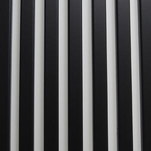 Drevený Lamelový Panel 3D do Interiéru - doska biela - lamela čierna