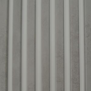 Drevený Lamelový Panel 3D do Interiéru - doska biela - lamela betón svetlý