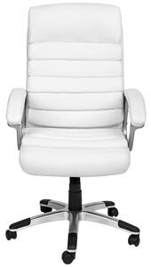 Prémiová riaditeľská otočná stolička, 2 rôzne farby, biela