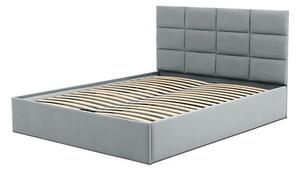 Čalúnená posteľ TORES bez matraca rozmer 140x200 cm Svetlosivá