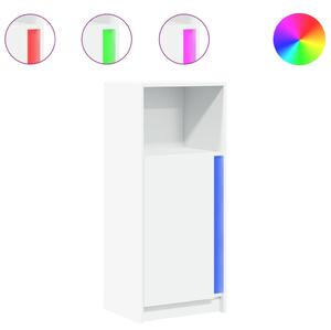 Komoda s LED biela 42,5x34x100 cm kompozitné drevo