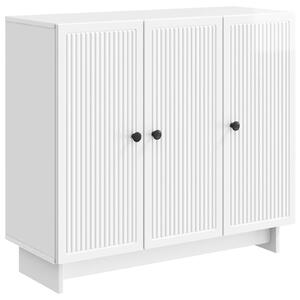 Servírovacia skriňa Biela s vysokým leskom 89 x 34,5 x 80 cm
