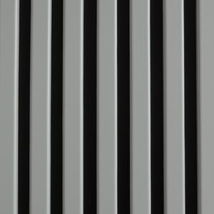Drevený Lamelový Panel 3D do Interiéru - doska čierna - lamela perleťová sivá