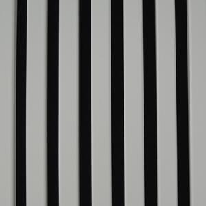 Drevený Lamelový Panel 3D do Interiéru - filc čierna - lamela biela