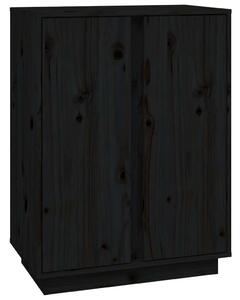 Komoda čierna 60x35x80 cm borovicový masív