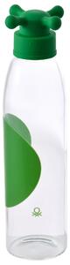 Fľaša z borosilikátového skla so zeleným vrchnákom United Colors of Benetton 550 ml