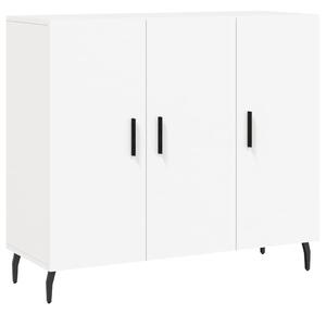 Komoda biela 90x34x80 cm kompozitné drevo