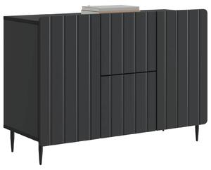 Servírovacia skriňa Čierna 89 x 34,5 x 62 cm Kompozitné drevo