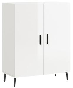 Komoda lesklá biela 69,5x34x90 cm spracované drevo
