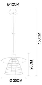 Globo 15086H1 - Luster VIEJO 1xE27/60W/230V