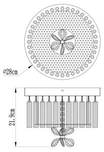 Globo 68397-12 - LED stropné svietidlo MATHILDA LED/12W/230V