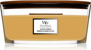 Woodwick Seaside Mimosa vonná sviečka s dreveným knotom (hearthwick) 453,6 g