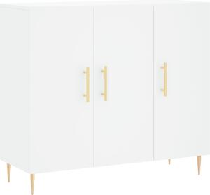 Komoda biela 90x34x80 cm kompozitné drevo