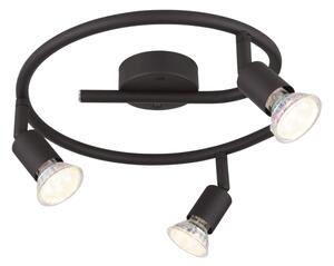 GLOBO 57382-3L - LED Bodové svietidlo OLIWA 3xGU10/3W/230V čierna