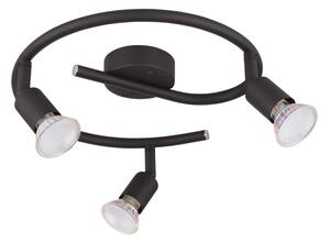GLOBO 57382-3L - LED Bodové svietidlo OLIWA 3xGU10/3W/230V čierna