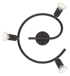 GLOBO 57382-3L - LED Bodové svietidlo OLIWA 3xGU10/3W/230V čierna