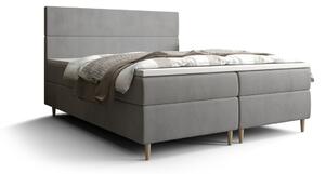 Kontinentálna manželská posteľ ANGELES - 160x200, svetlo šedá