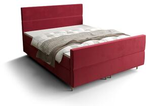 Kontinentálna manželská posteľ ANGELES PLUS - 140x200, červená