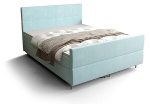 Kontinentálna manželská posteľ ANGELES PLUS - 140x200, svetlo modrá