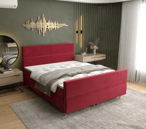 Kontinentálna manželská posteľ ANGELES PLUS - 160x200, červená
