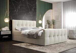 Elegantná manželská posteľ ELIONE - 180x200, béžová