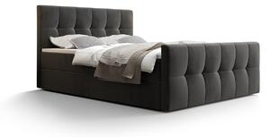 Elegantná manželská posteľ ELIONE - 140x200, šedá