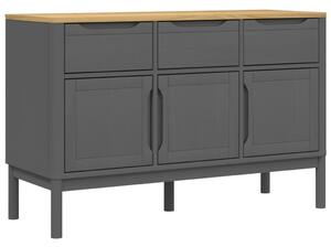 Komoda FLORO sivá 114x43x74 cm borovicový masív