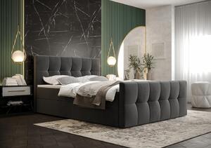 Elegantná manželská posteľ ELIONE - 140x200, šedá