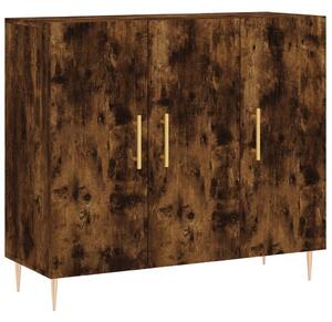 Komoda dymový dub 90x34x80 cm kompozitné drevo