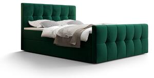 Elegantná manželská posteľ ELIONE - 160x200, zelená