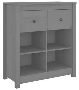 Komoda sivá 70x35x80 cm borovicový masív