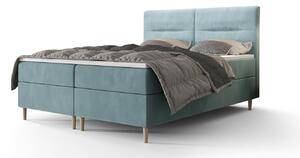 Americká manželská posteľ HENNI - 180x200, svetlo modrá