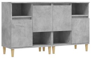 Komody 2 ks betónovo sivé 60x35x70 cm kompozitné drevo