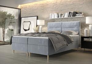 Americká manželská posteľ HENNI - 160x200, modrá