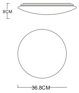 GLOBO 483888-24 - LED stropné svietidlo PIERRE LED/24W/230V