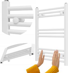 Granitan | Kúpeľňový radiátor Breno - 50x70 cm - biely - moderný dizajn - flexibilná inštalácia