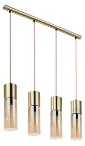 GLOBO 21000-4HM - Luster na lanku ANNIKA 4xE27/25W/230V mosadz