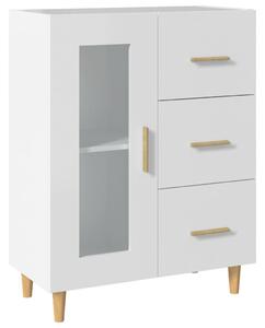 Komoda biela 69,5x34x90 cm kompozitné drevo