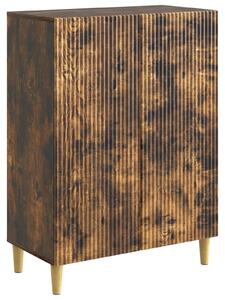 Servírovacia skriňa Dymový dub 66 x 34,5 x 90 cm