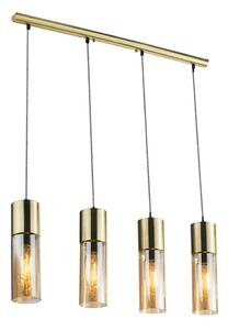 GLOBO 21000-4HM - Luster na lanku ANNIKA 4xE27/25W/230V mosadz