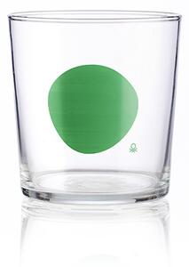 Sada 4 pohárov United Colors of Benetton 330 ml / modrý a zelený vzor
