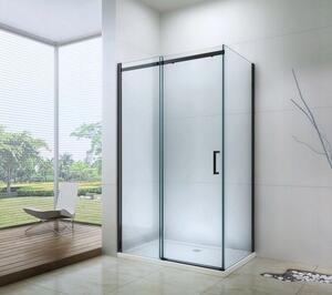 Sprchovací kút maxmax OMEGA 110x90 cm - BLACK