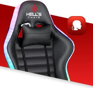 Hells chair Herné kreslo Hell's Chair s LED podsvietením HC- 1003