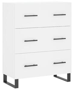 Komoda biela 69,5x34x90 cm kompozitné drevo