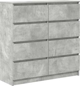 Príborník Concrete Grey 100x35x99 cm Engineered Wood