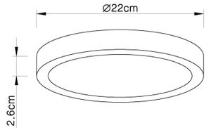 Globo 12364-30 - LED Stmievateľné stropné svietidlo LED/28W/230V