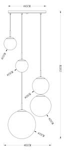 Globo 15861-5 - Luster na lanku VARUS 5xE27/40W/230V