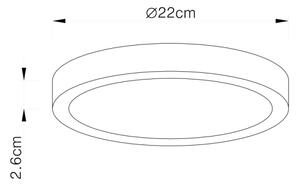 Globo 12366-30 - stmievateľné LED stropné svietidlo VITOS LED/28W/230V