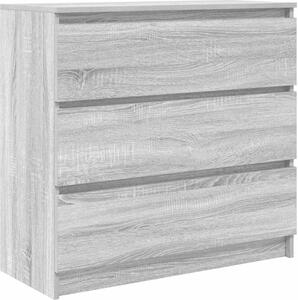 Komoda sivý dub sonoma 80x35x76 cm spracované drevo
