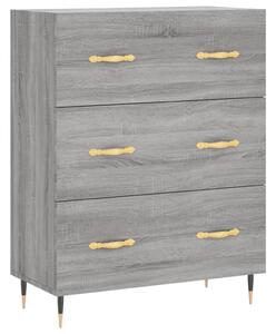 Komoda sivý dub sonoma 69,5x34x90 cm kompozitné drevo